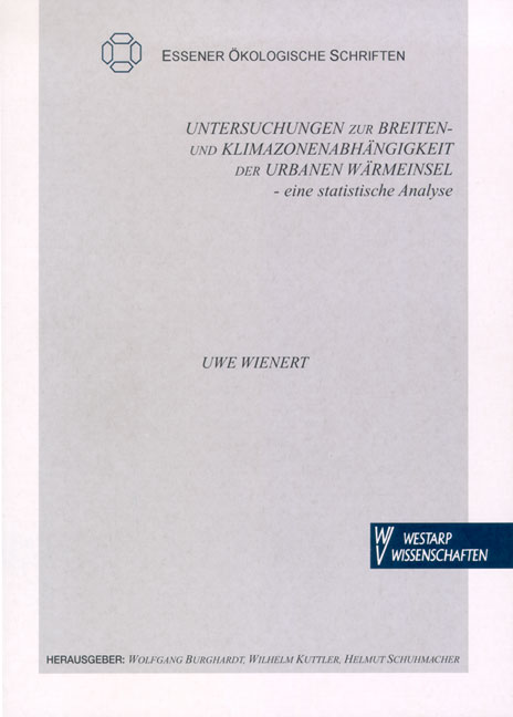 Untersuchungen zur Breiten- und Klimazonenabhängigkeit der urbanen Wärmeinsel